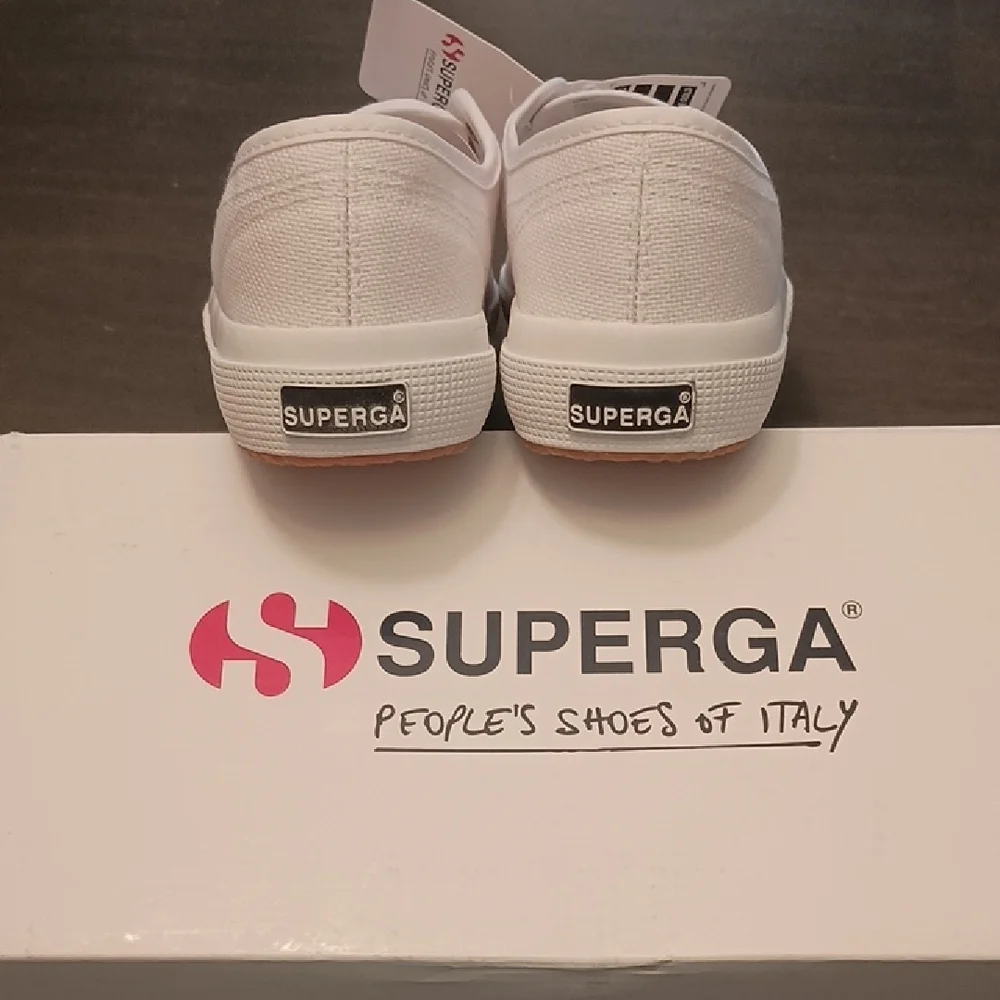 Superga White Lace-Up Sneakers - Picture 3 of 4